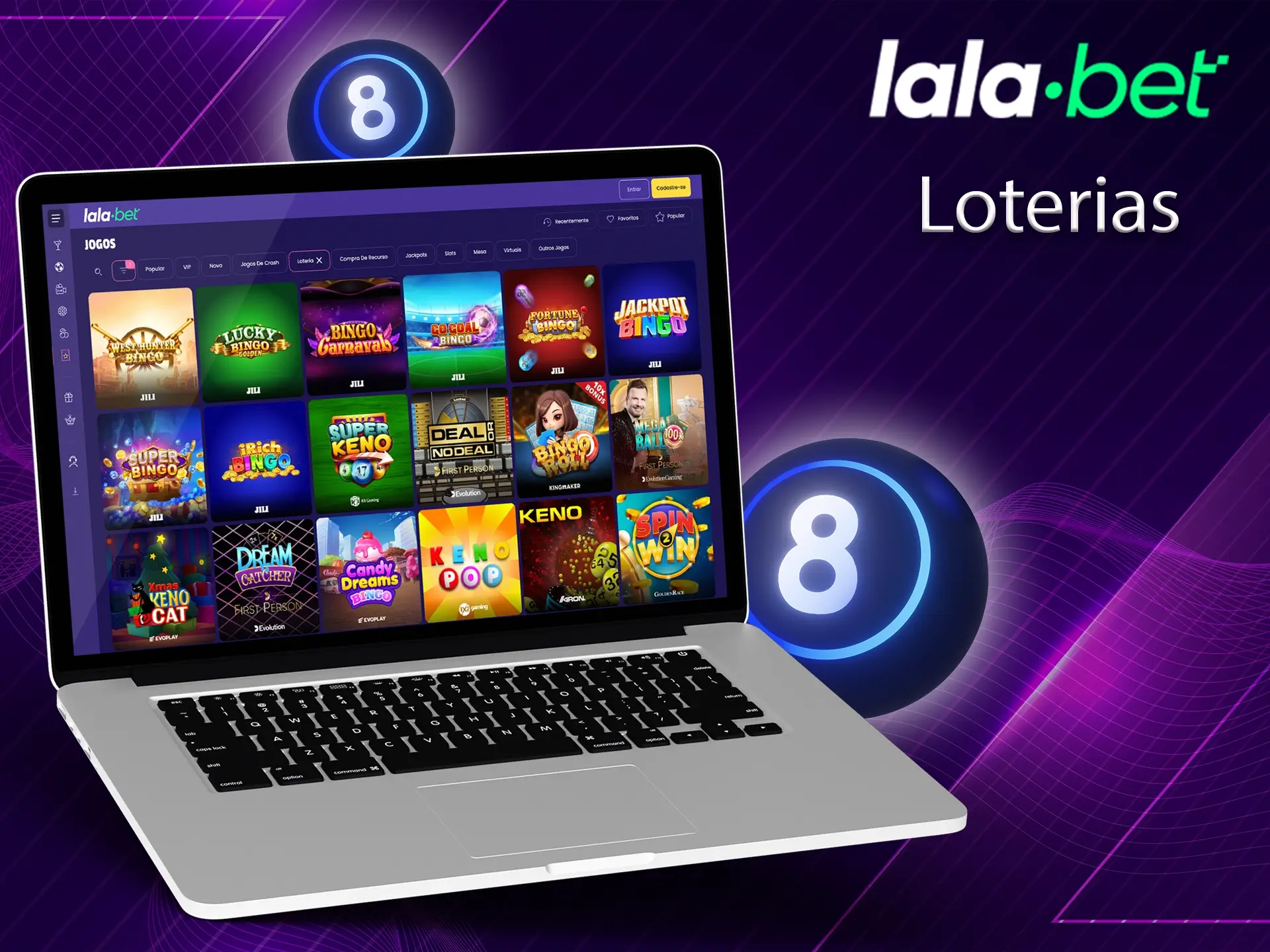 Os jogadores que preferem o bingo encontrarão muitos jogos interessantes e emocionantes para atender às suas preferências no Lalabet.